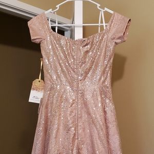 Blush Tulle Prom Ball Gown